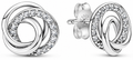 Family Always Encircled Stud Earrings Sterling silver