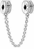 Silver Sparkling Safety Chain