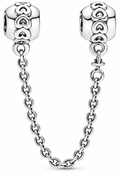 Silver Heart Safety Chain
