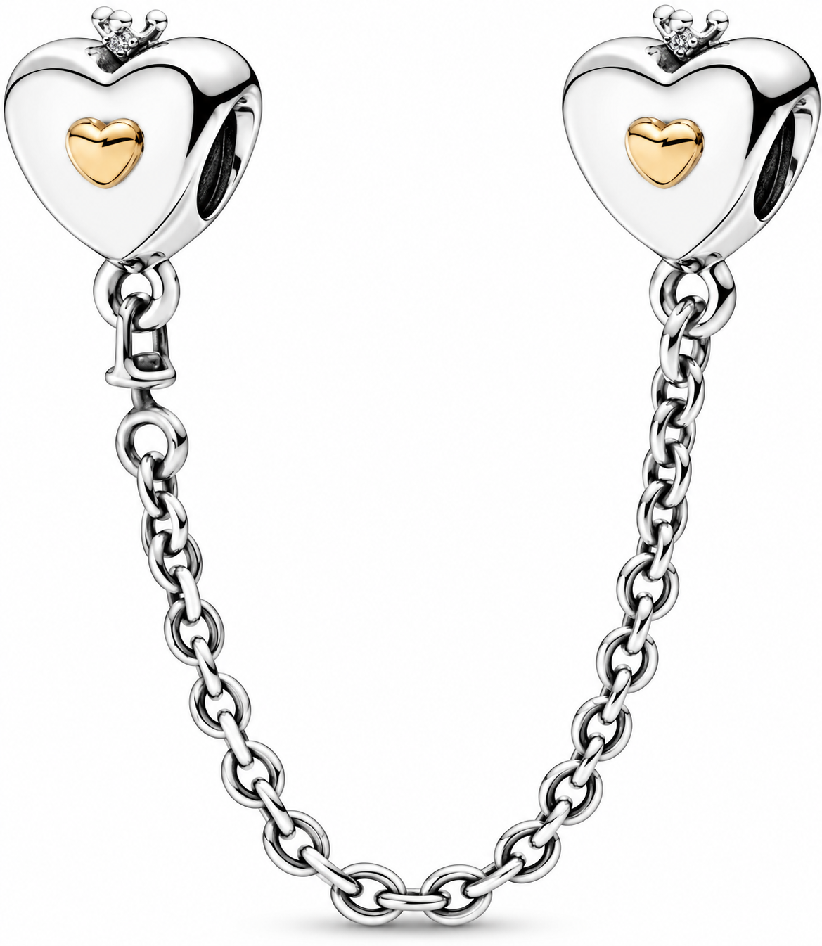 Princess Crown Heart Safety Chain