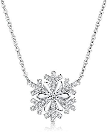 S925 Snowflake Pendant Necklace