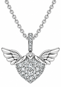 Angel Wings Heart Necklace
