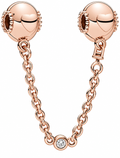 Rose Gold Heart Safety Chain