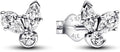 Three-Stone Crystal Stud Earrings
