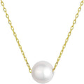 S925 Treated Freshwater Cultured Pearl Collier Necklace 14k gold plating