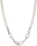 ME Treated Freshwater Cultured Pearl Necklace Sterling Silver S925