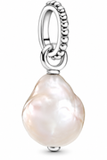 Elegant White Pearl Drop Charm