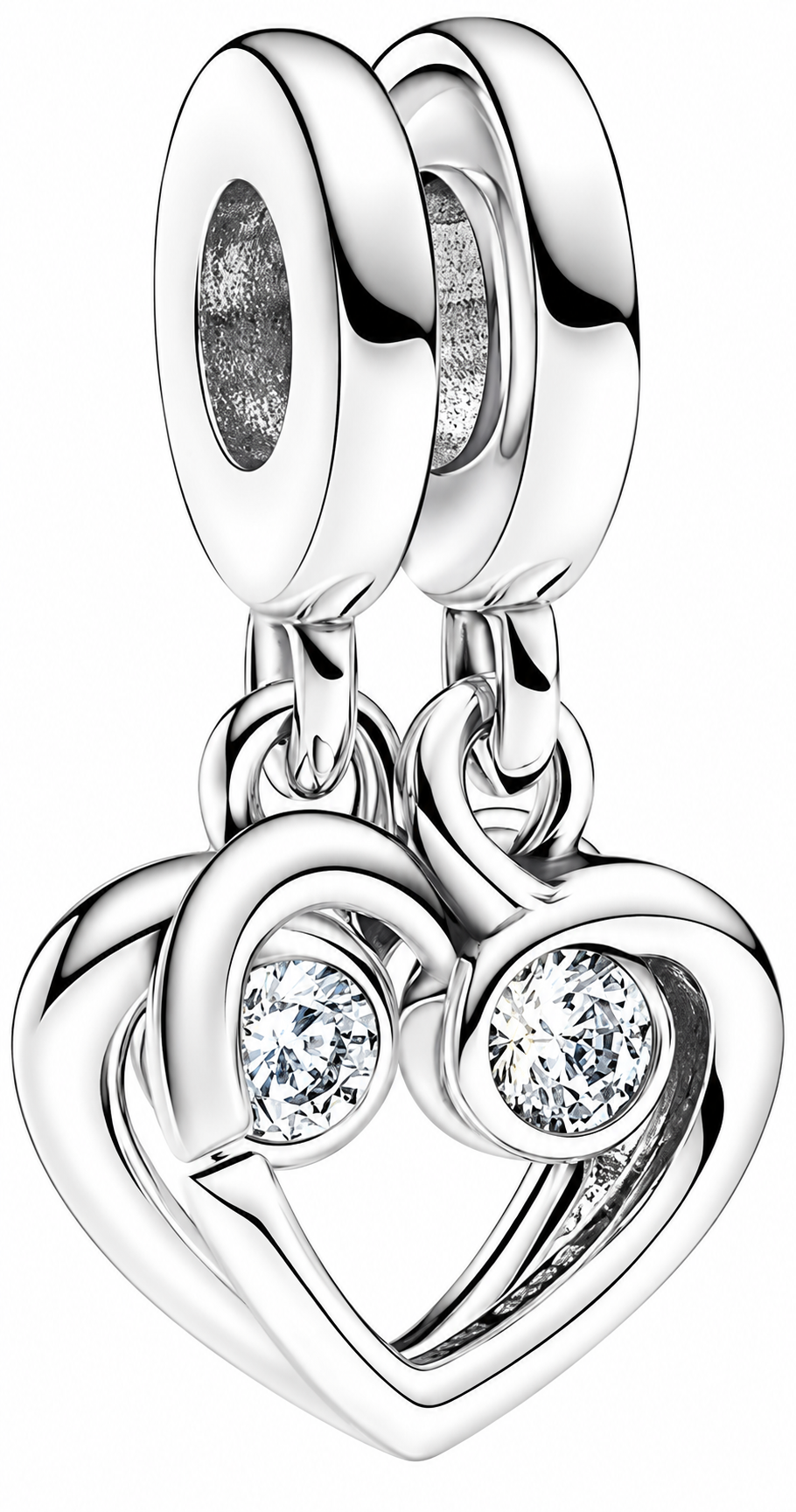 Forever & Always Splittable Dangle Charm Sterling Silver