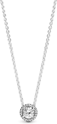 Sparkling Round Solitaire Pendant Necklace