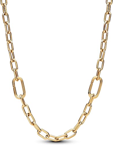 S925 ME Small-Link Chain Necklace 14k Gold Plating