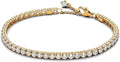 S925 Sparkling Tennis Bracelet 14k gold plating