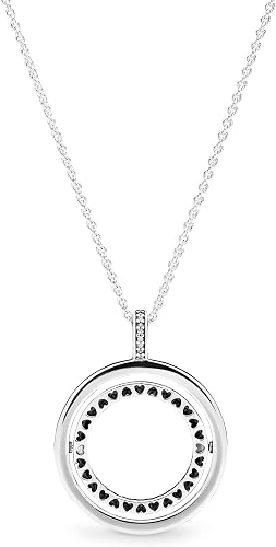 Spinning Hearts Cubic Zirconia Necklace S925