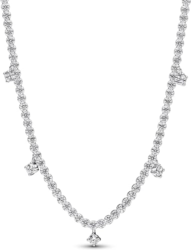 S925 Sparkling Drop Collier Necklace Sterling Silver