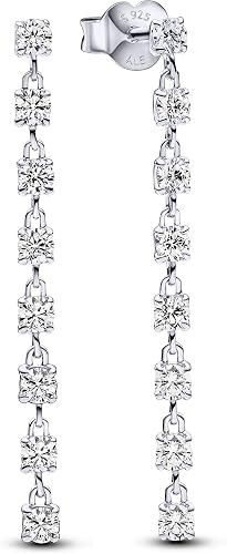 Long Crystal Drop Earrings