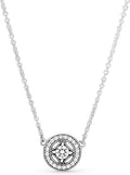 Vintage Allure Necklace with Chain Sterling Silver