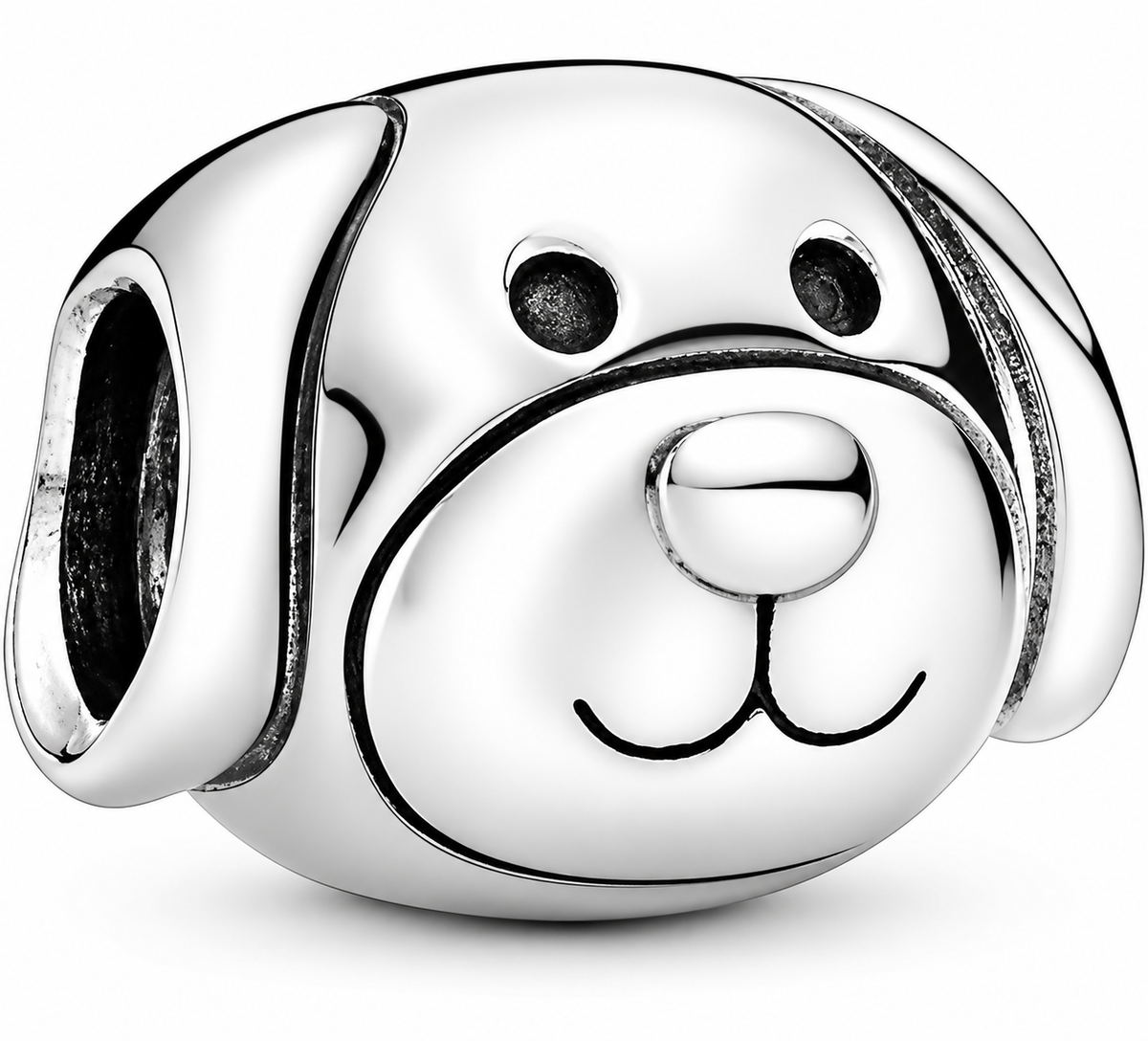 Puppy Face Charm S925 Sterling Silver