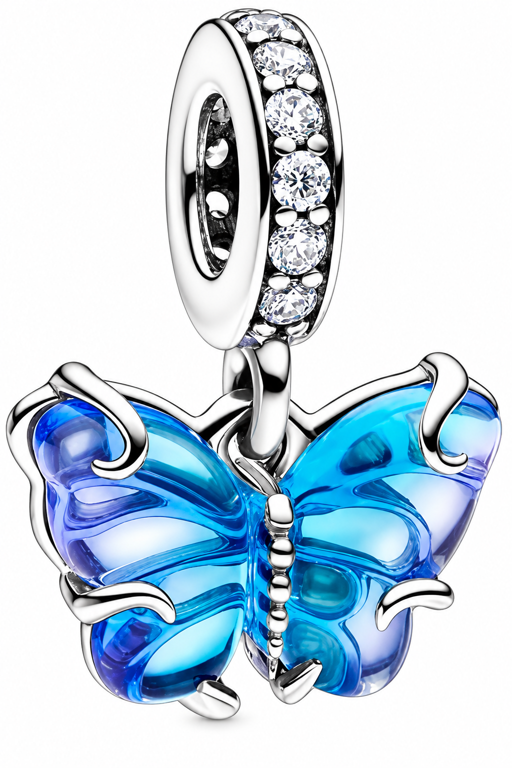 Blue Butterfly Dangle Charm
