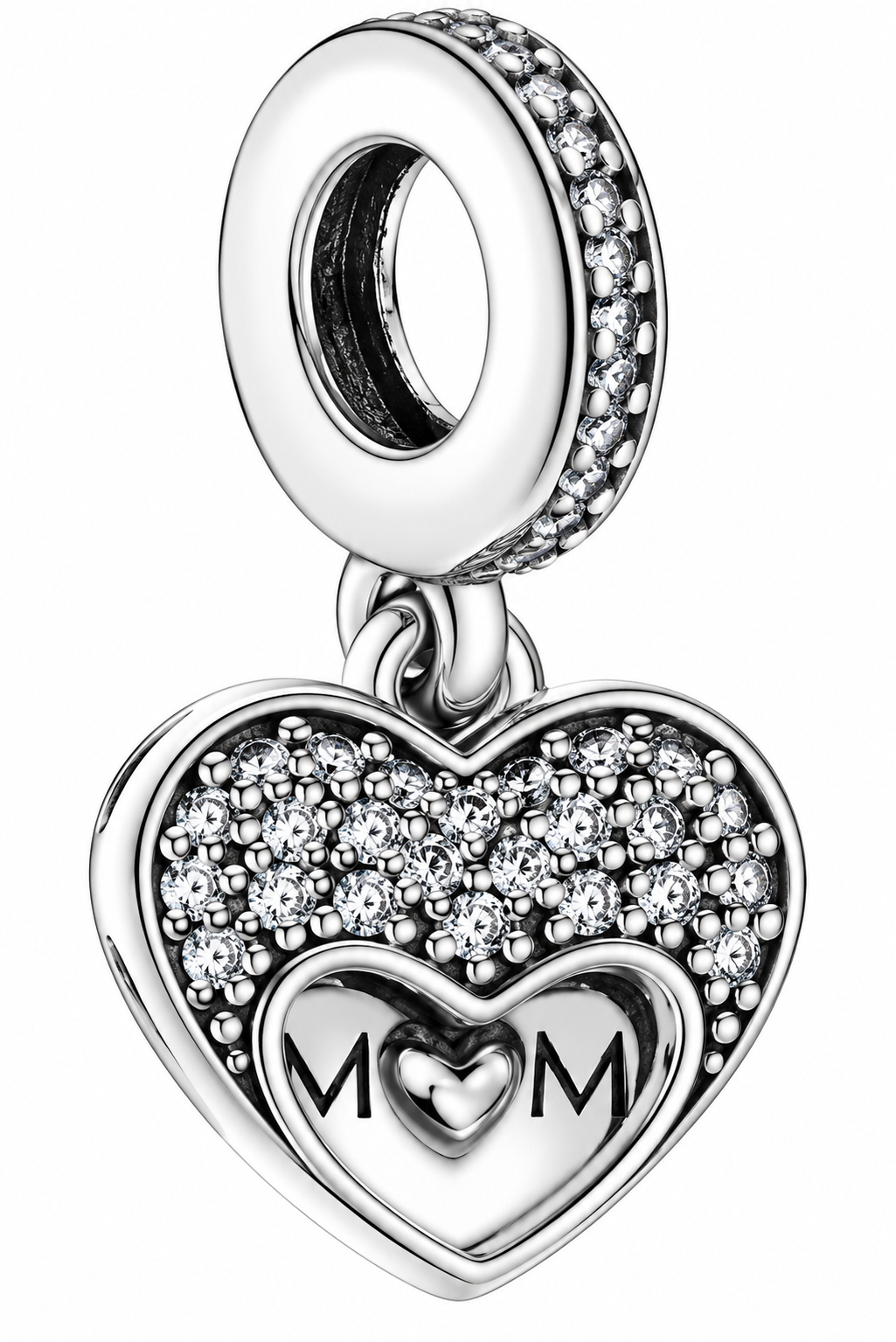 I Love My Mom Dangle Charm