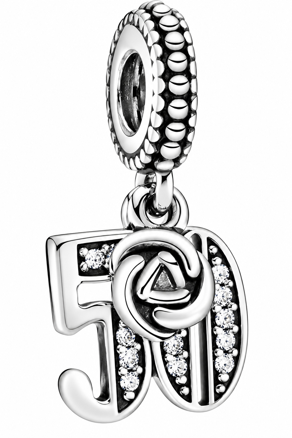 40th Birthday Dangle Charm S925 Sterling Silver