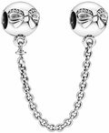 Bow Safety Chain Sparkling Ribbon Design