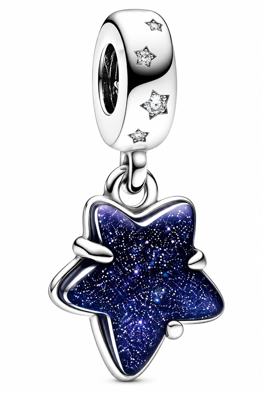 Blue Galaxy Star Dangle Charm