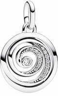 ME Sterling Silver Yin & Yang Medallion Charm
