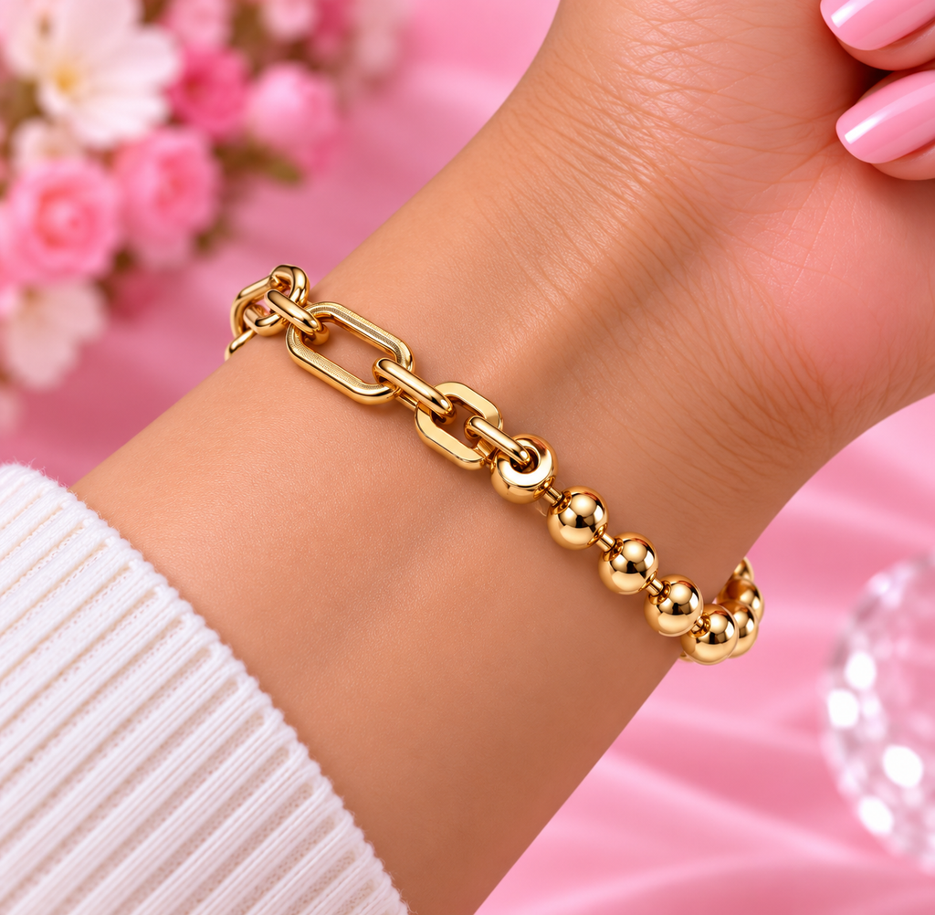 Heart Closure Snake Chain Bracelet S925 Sterling Silver