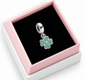 Four-Leaf Clover Dangle Charm