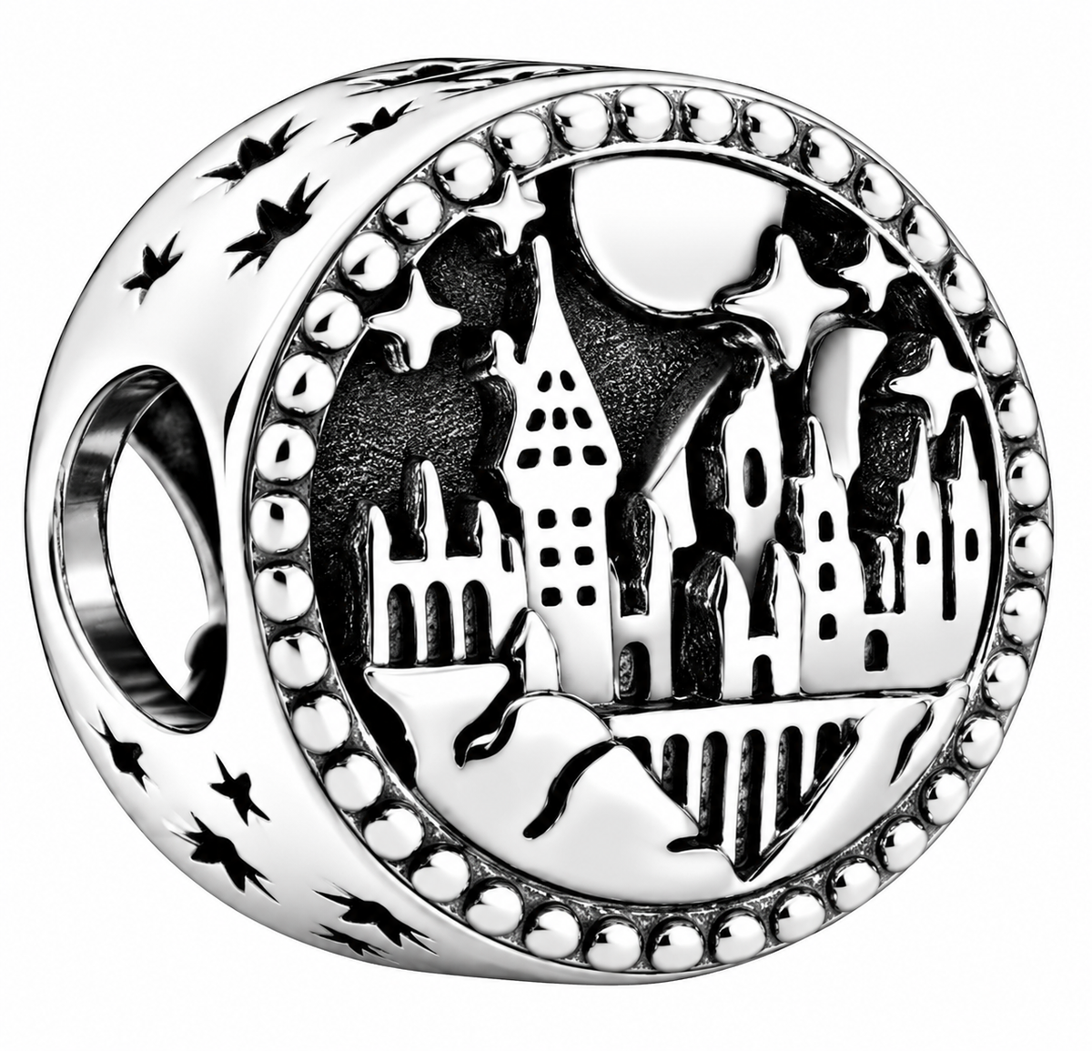Magical Silver Hogwarts Castle Charm – Harry Potter-Inspired