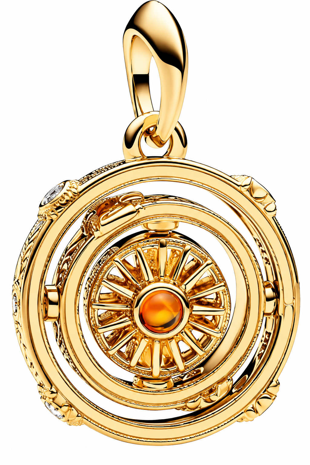 Golden Mystical Time Turner Charm Harry Potter