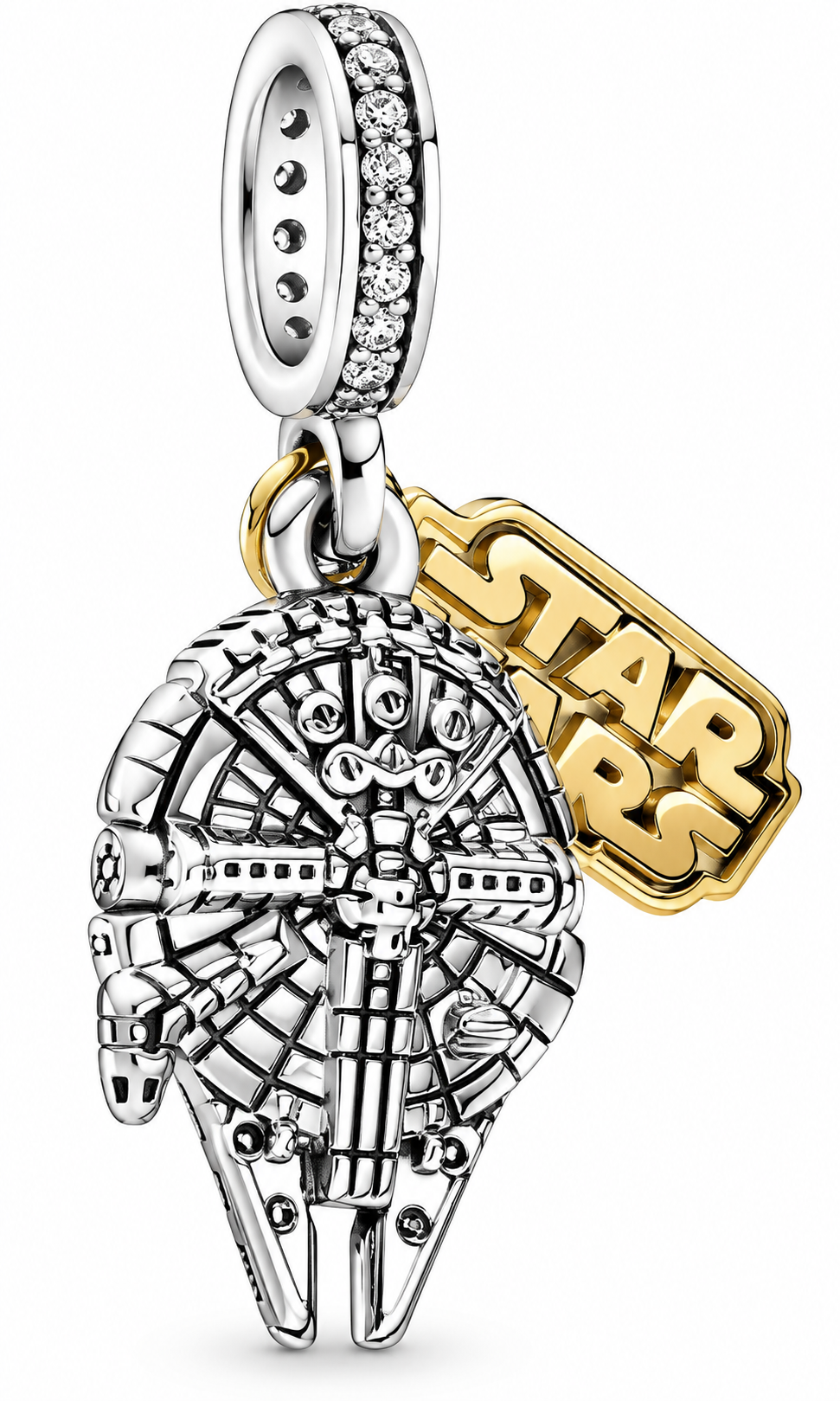 Star Wars Millennium Falcon Silver Dangle Charm