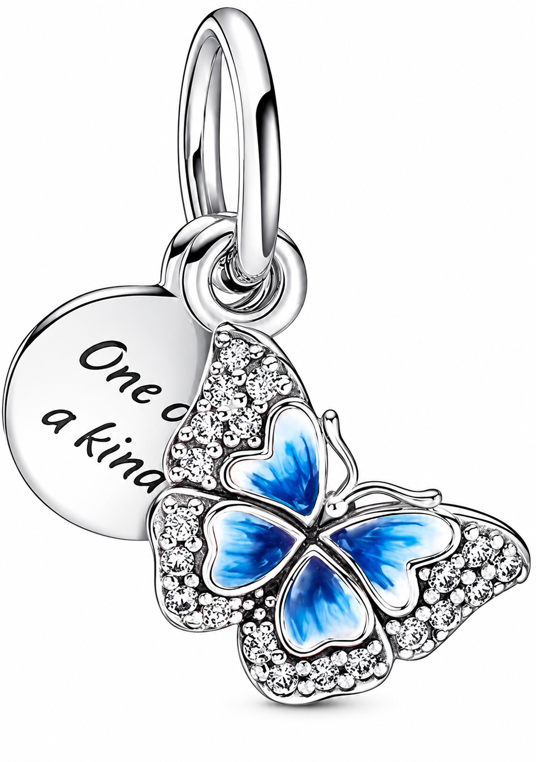 Blue Butterfly Dangle Charm