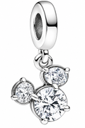Disney Mickey Mouse Sparkling Head Silhouette Dangle Charm