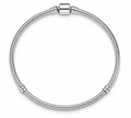 Barrel Clasp Snake Chain Bracelet S925