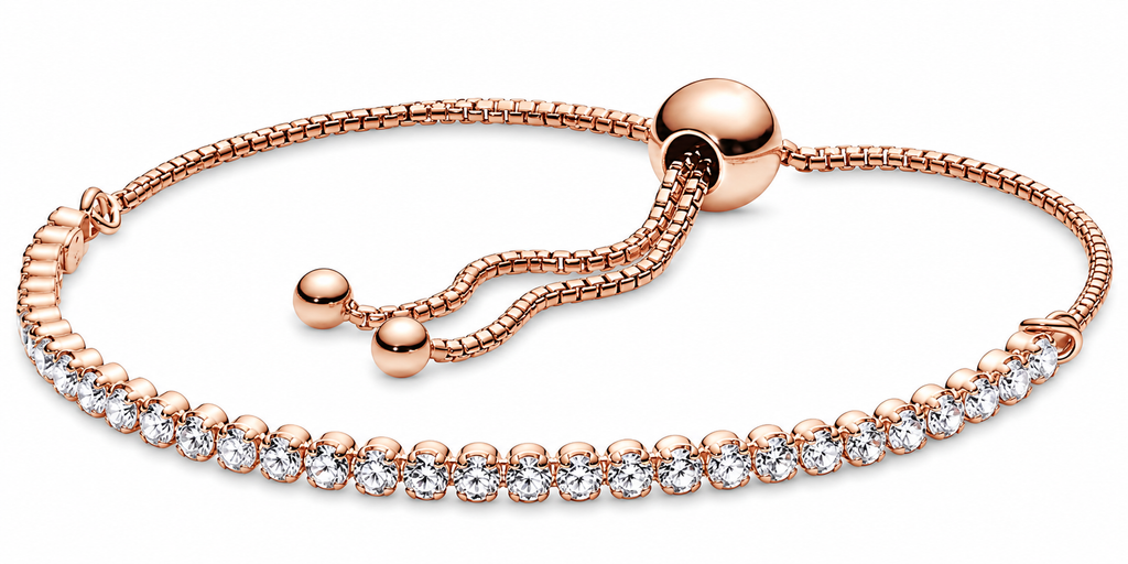 Sparkling Slider Tennis Bracelet S925 Sterling Silver