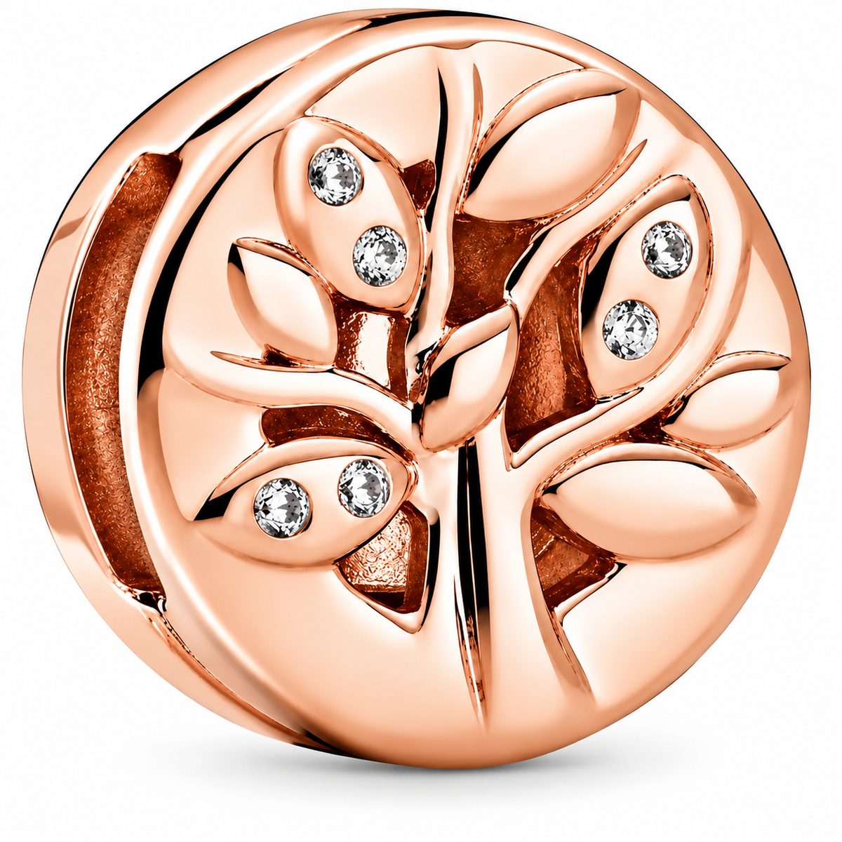 Tree of Life Elegant Rose Gold Charm
