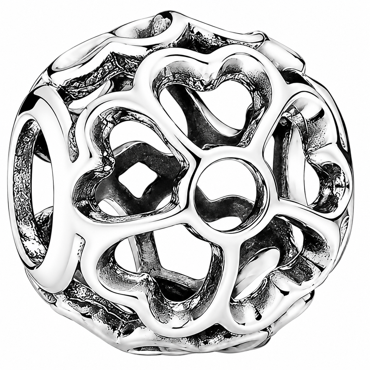 Sterling Silver Primrose Charm Openwork