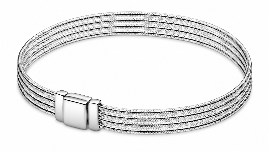 S925 Reflexions multi snake chain silver bracelet Sterling silver