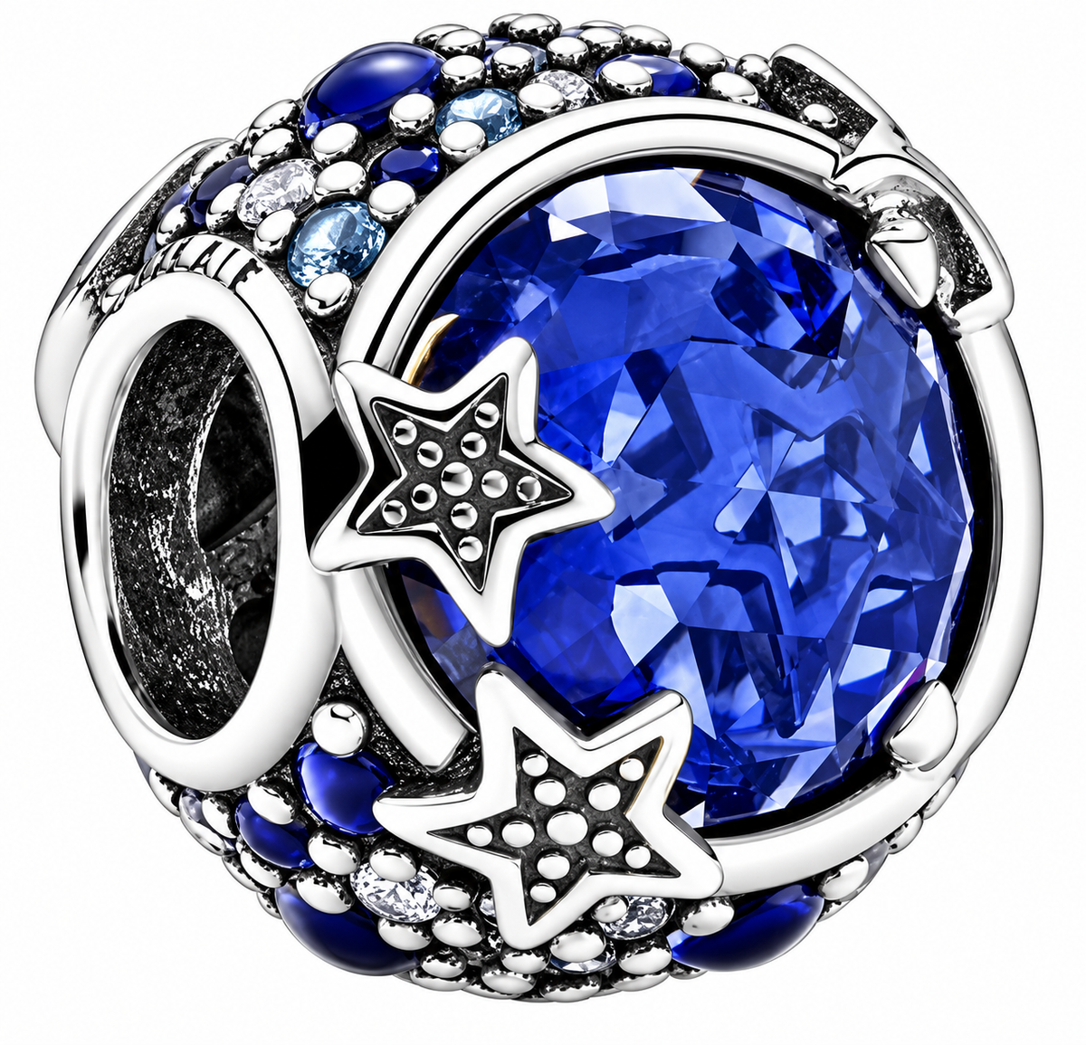 Celestial Blue Sparkling Stars Charm