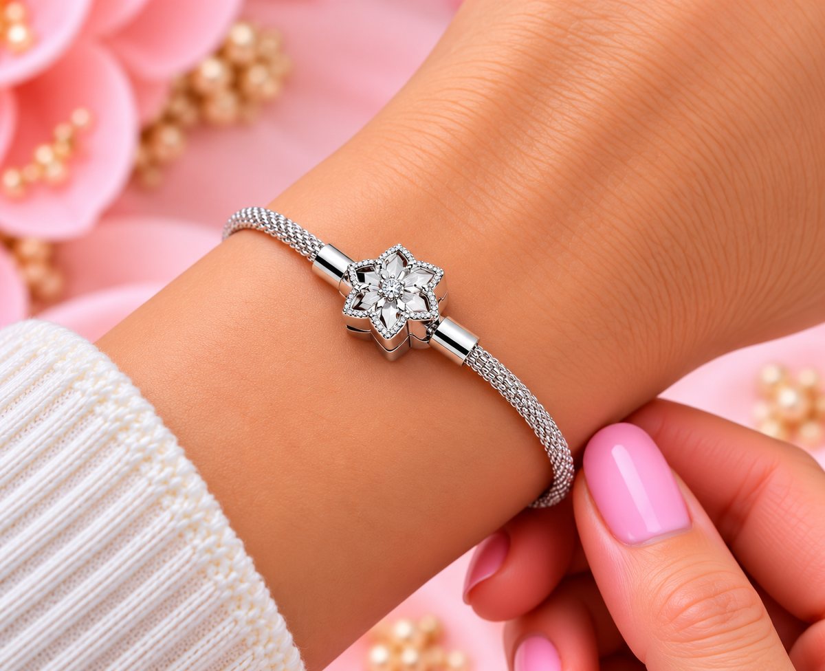 S925 Moments Bright Snowflake Women's Bracelet