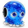 Cute Blue Octopus Charm Ocean Animal Jewellery