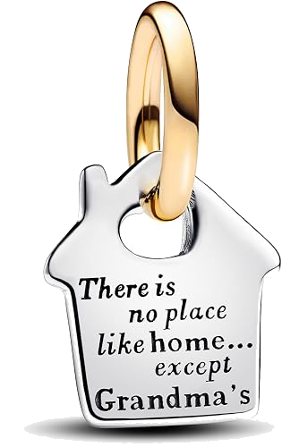 Heartwarming Silver Grandma's Home Dangle Charm